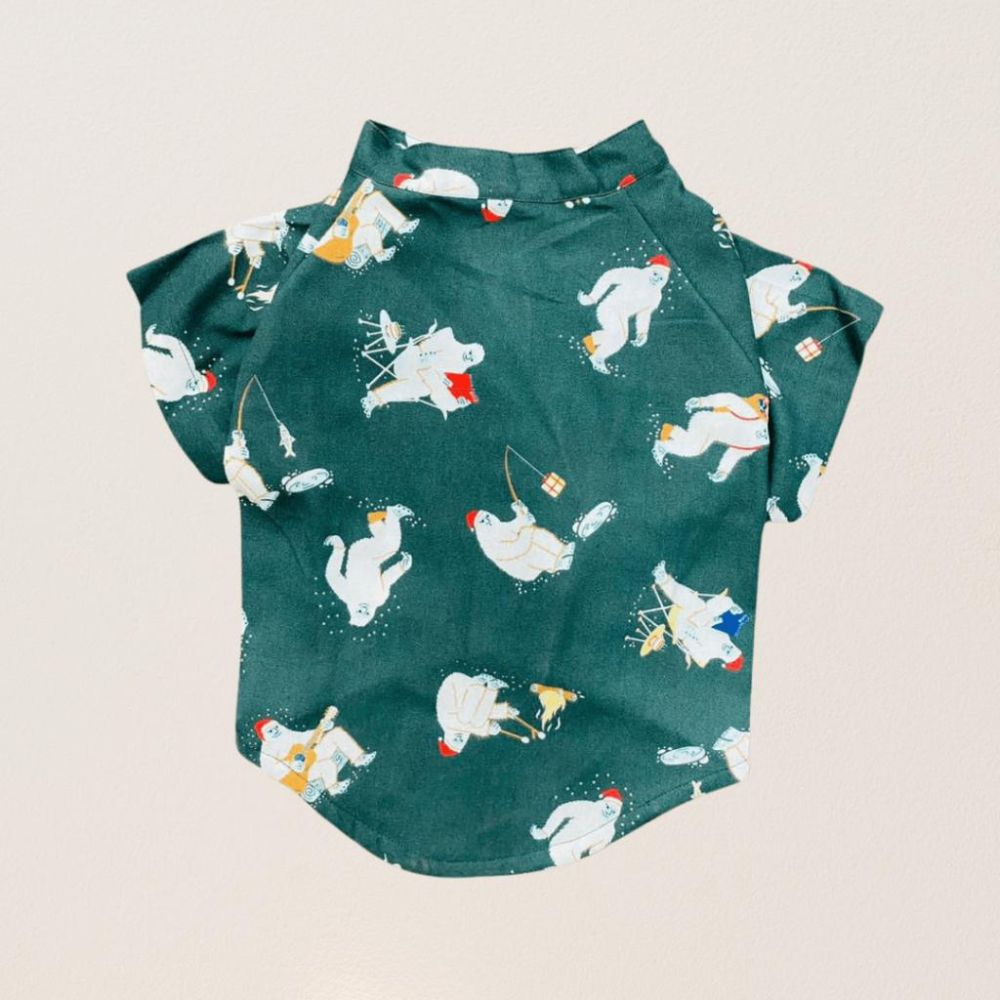 Mr Snow Man Dog Shirt