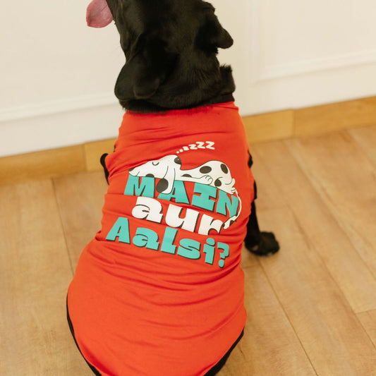 Main Aur Aalsi Dog T-shirt