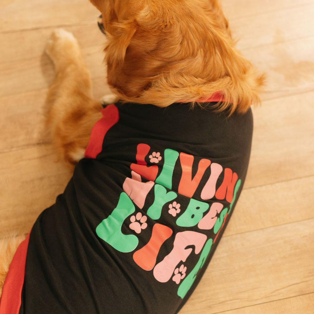 Living My Best Life Dog T-shirt