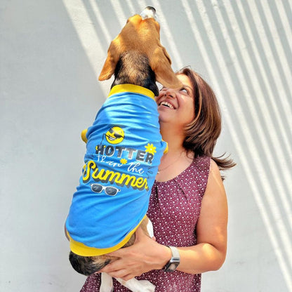 Hotter Than The Summer Dog T-shirt (Blue)