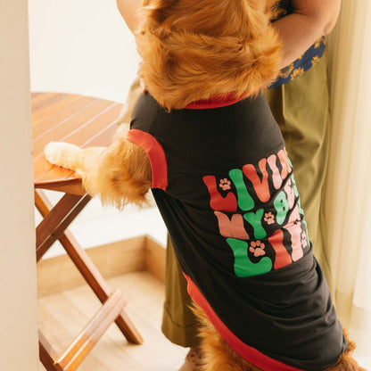 Living My Best Life Dog T-shirt