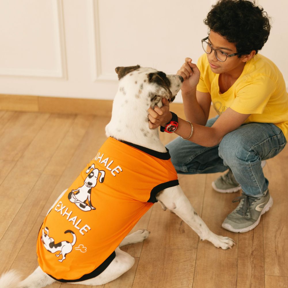 Inhale Exhale Dog T-shirt