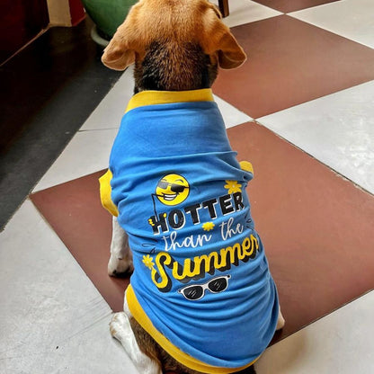 Hotter Than The Summer Dog T-shirt (Blue)