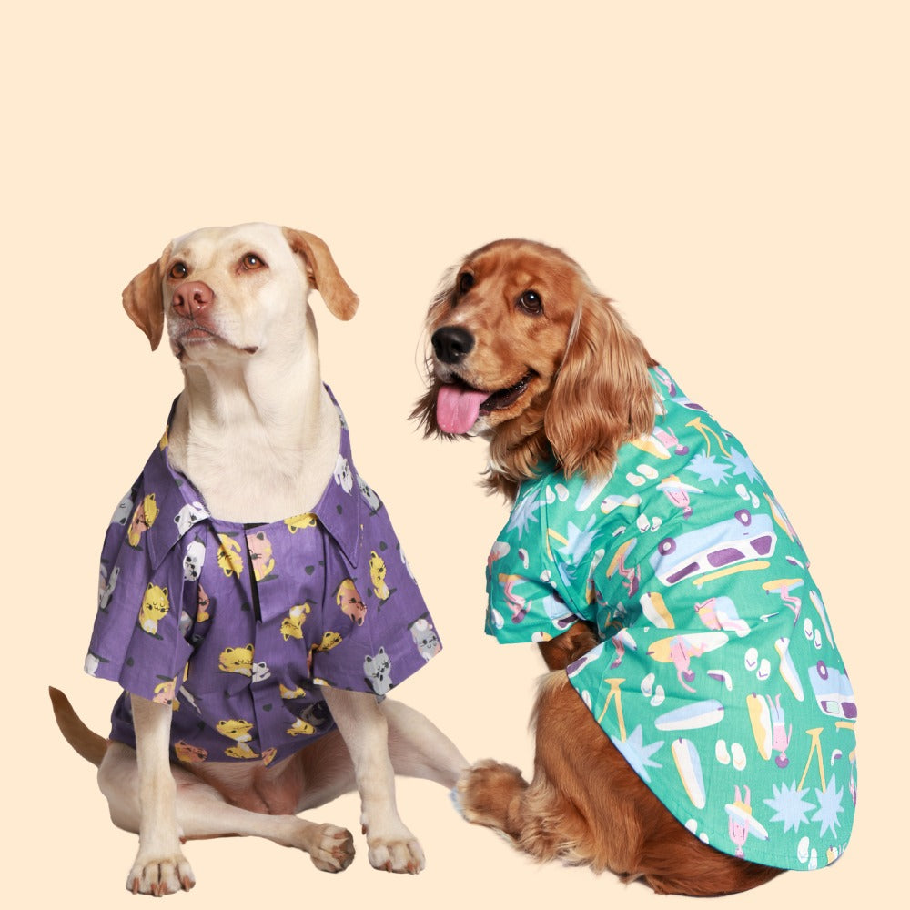 Summery Dog Shirt Pack of 2